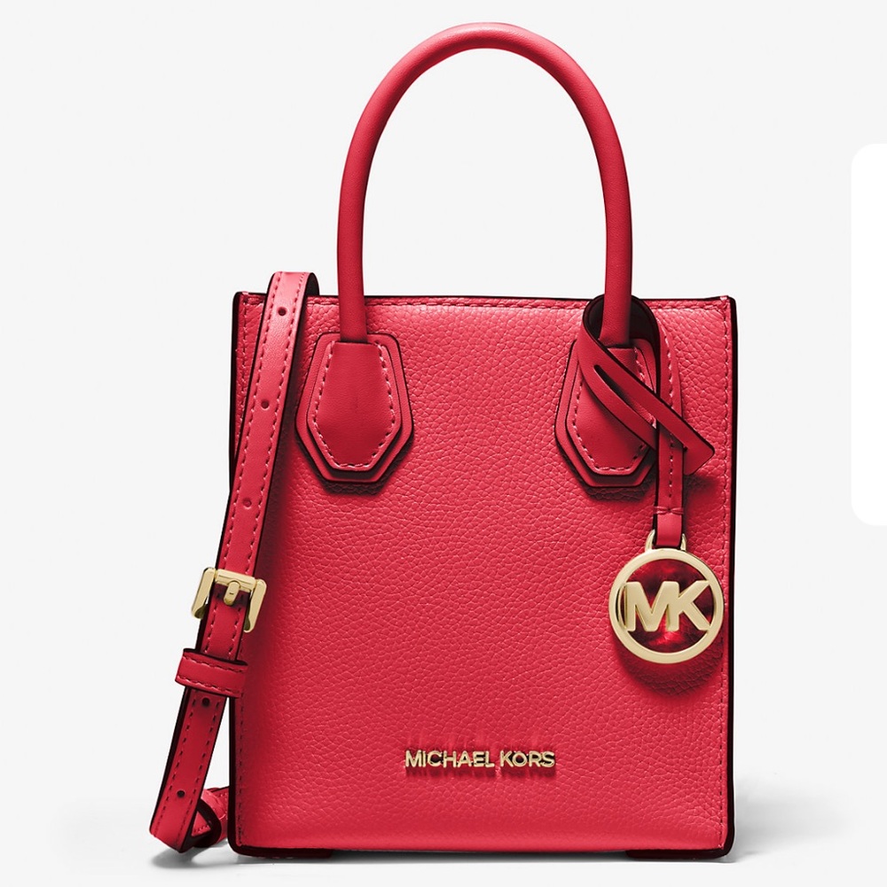 EUC MK Red Leather Mini Crossbody Bag